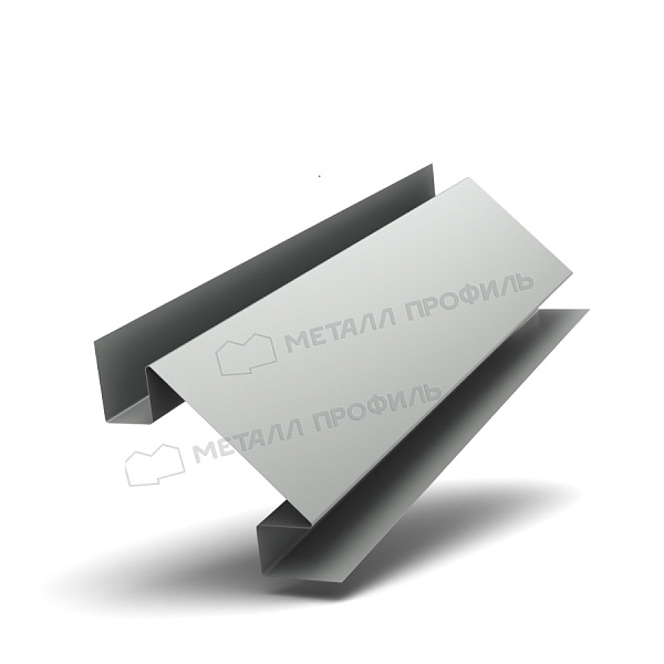 Планка угла внутреннего сложного 75х3000 (ПЭ-01-7035-0.5) ― купить в Компании Металл Профиль по доступным ценам.