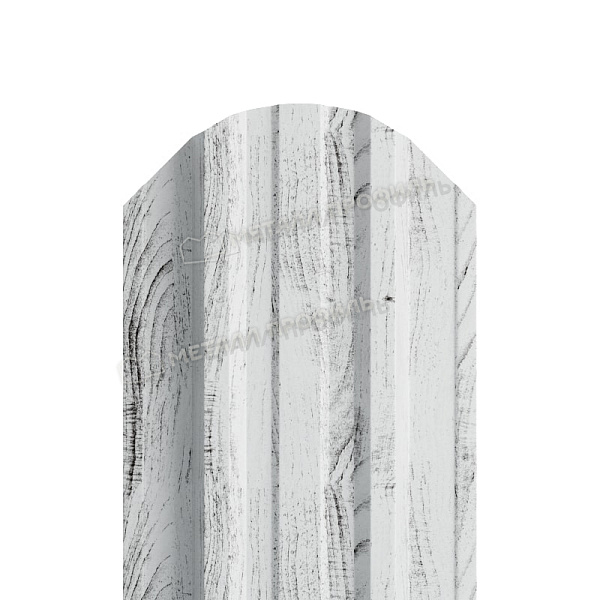 Штакетник металлический МЕТАЛЛ ПРОФИЛЬ TRAPEZE-O 16,5х118 (ECOSTEEL_MA-01-Беленый Дуб-0.5), стоимость ― 186.33 ₽: купить в Казани.